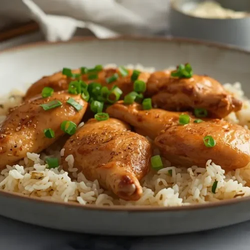 honey garlic chicken rice bake recipe