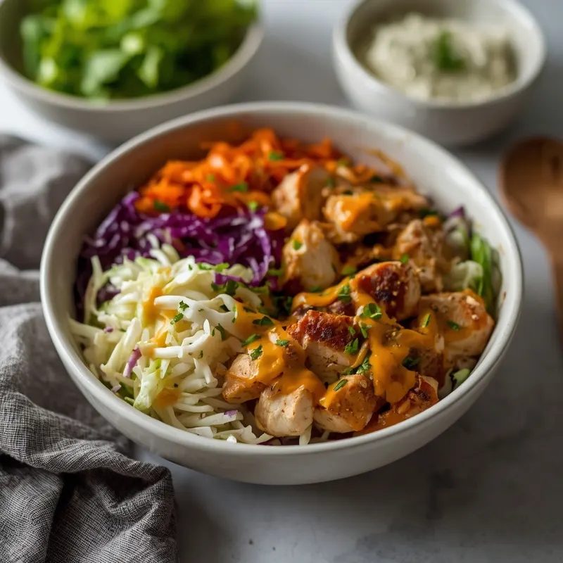 Fresh Honey Mustard Chicken Slaw Bowls Fresh Honey Mustard Chicken Slaw Bowls