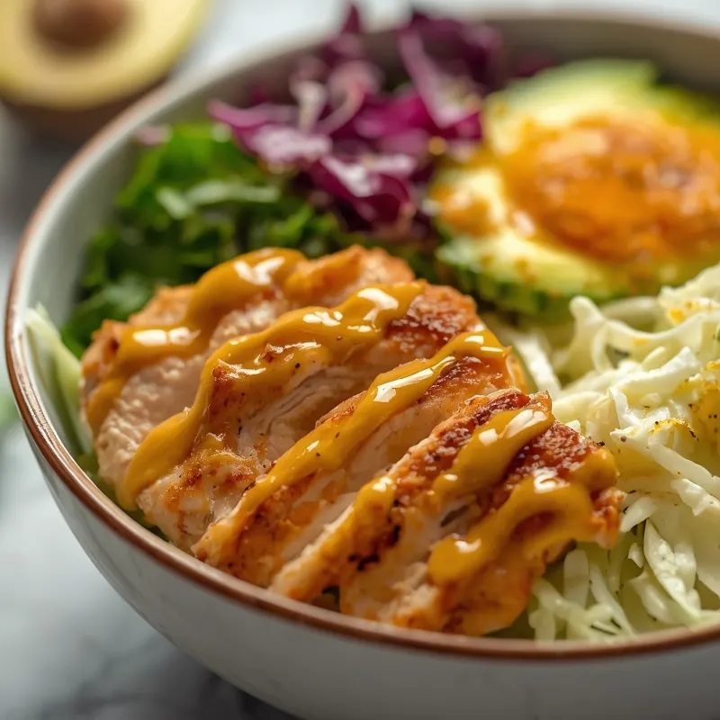 Fresh Honey Mustard Chicken Slaw Bowls Fresh Honey Mustard Chicken Slaw Bowls