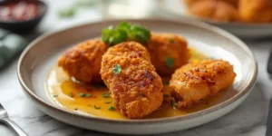 Crispy Hot Honey Chicken Tenders Bake
