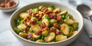 Fresh Maple Mustard Brussels Salad