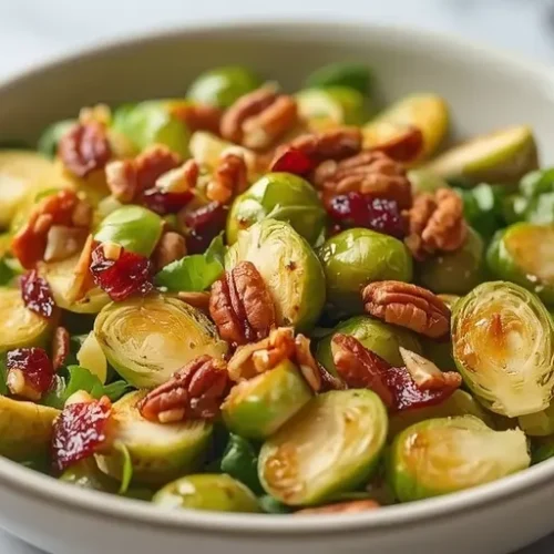 maple mustard brussels salad recipe