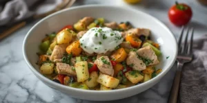 Colorful Mediterranean Lemon Oregano Chicken Bowls
