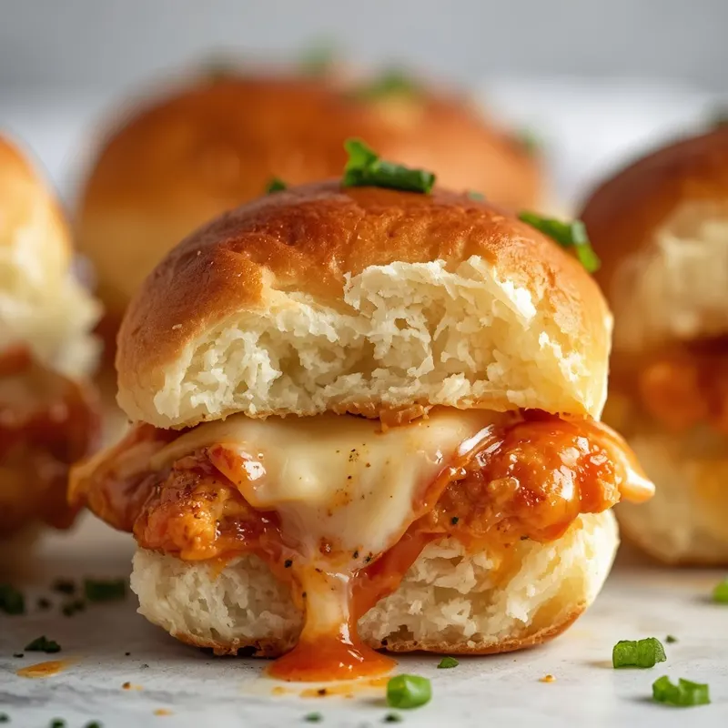 Cheesy Mini Chicken Parmesan Sliders Cheesy Mini Chicken Parmesan Sliders