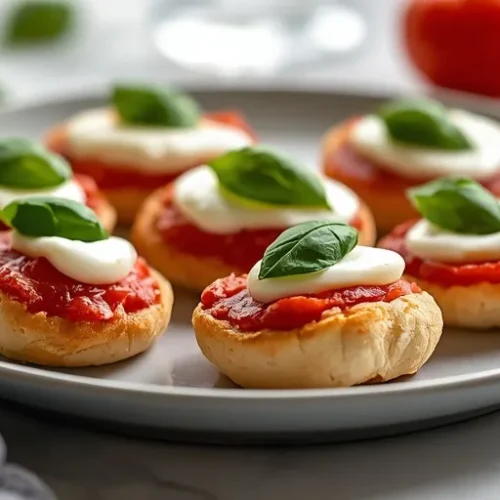 mini margherita pizza bites recipe