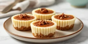 Creamy Mini Pecan Cheesecake Cups with Buttery Crust