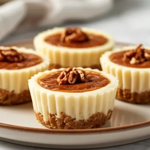 Mini Pecan Cheesecake Cups recipe
