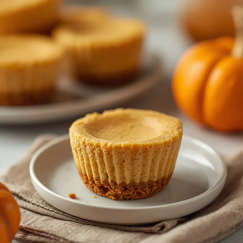 Creamy Mini Pumpkin Cheesecake Cups