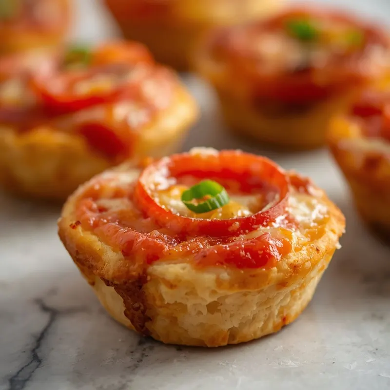 Colorful Mini Veggie Pizza Cups Colorful Mini Veggie Pizza Cups