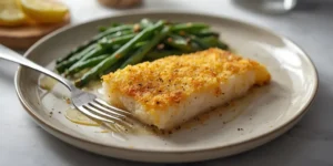 Crispy Parmesan Crusted Cod Dinner