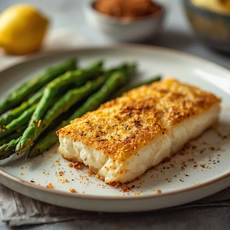 Crispy Parmesan Crusted Cod Dinner Crispy Parmesan Crusted Cod Dinner