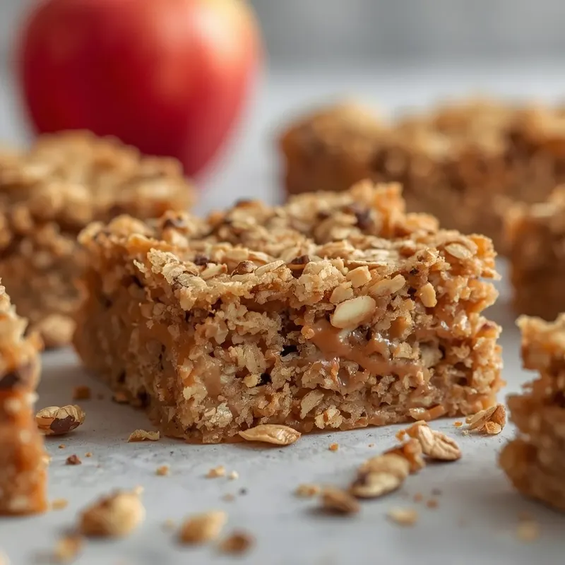 Chewy Peanut Butter Apple Oatmeal Bars Chewy Peanut Butter Apple Oatmeal Bars
