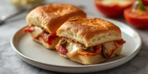 Cheesy Pizza Grilled Cheese Sliders
