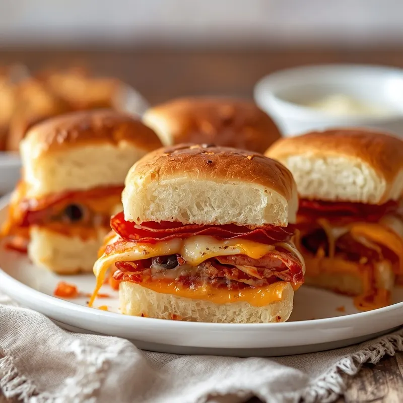 Cheesy Pizza Grilled Cheese Sliders Cheesy Pizza Grilled Cheese Sliders