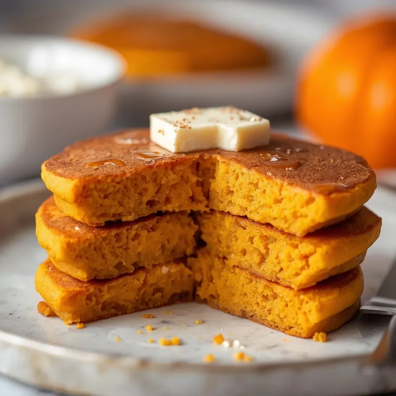 Fluffy Pumpkin Cottage Cheese Pancakes Fluffy Pumpkin Cottage Cheese Pancakes