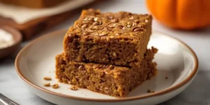 Soft Pumpkin Oatmeal Breakfast Bars
