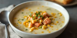 Creamy Salmon Corn Chowder Bowls