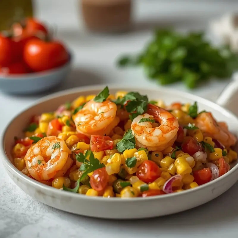 Creamy Shrimp Street Corn Skillet Creamy Shrimp Street Corn Skillet
