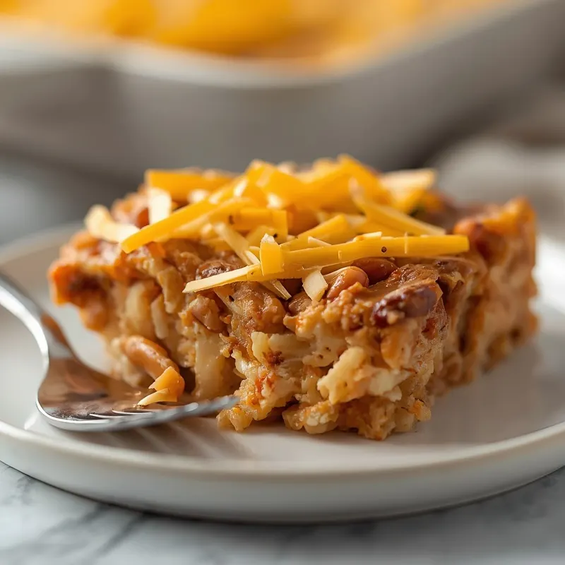 Cheesy White Bean Chicken Chili Bake
