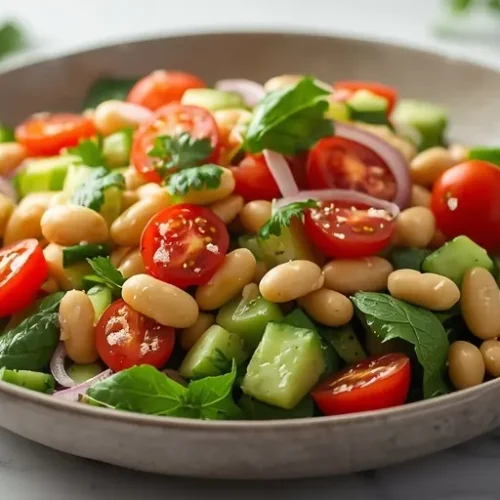 white bean cucumber lunch salad recipe