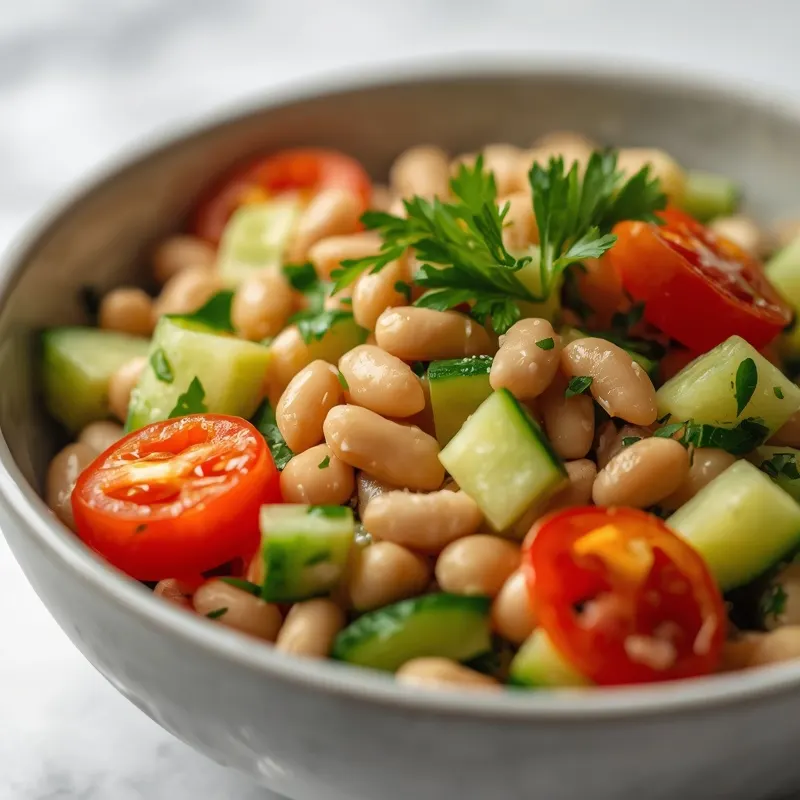 Fresh White Bean Cucumber Lunch Salad Fresh White Bean Cucumber Lunch Salad