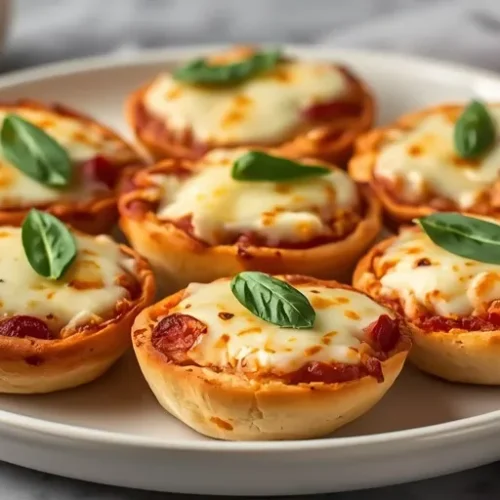 white garlic chicken pizza bites recipe