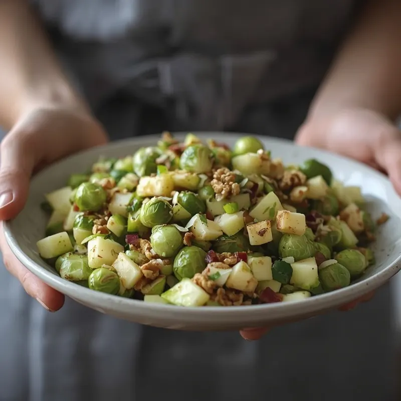 Fresh Apple Cheddar Brussels Sprouts Salad Fresh Apple Cheddar Brussels Sprouts Salad