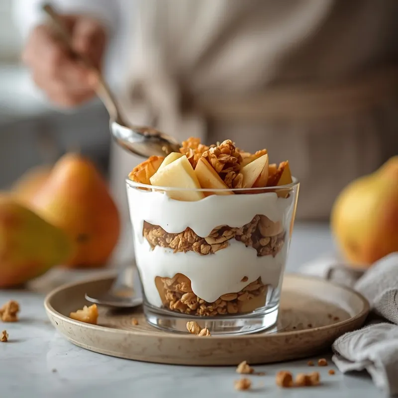 Creamy Apple Pear Yogurt Parfait Cups Creamy Apple Pear Yogurt Parfait Cups