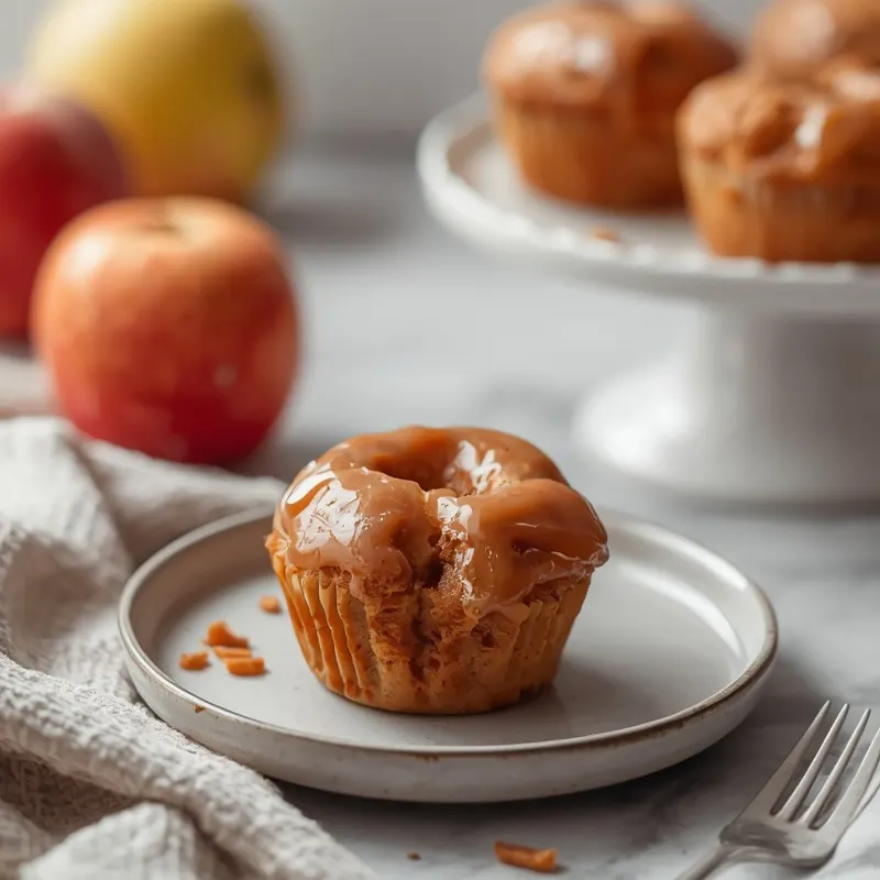 Golden Baked Apple Cider Donut Muffins