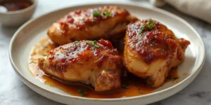 Golden Baked Brown Sugar Garlic Chicken Thighs