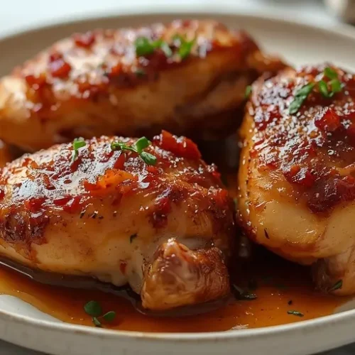 baked brown sugar garlic chicken thighs recipe