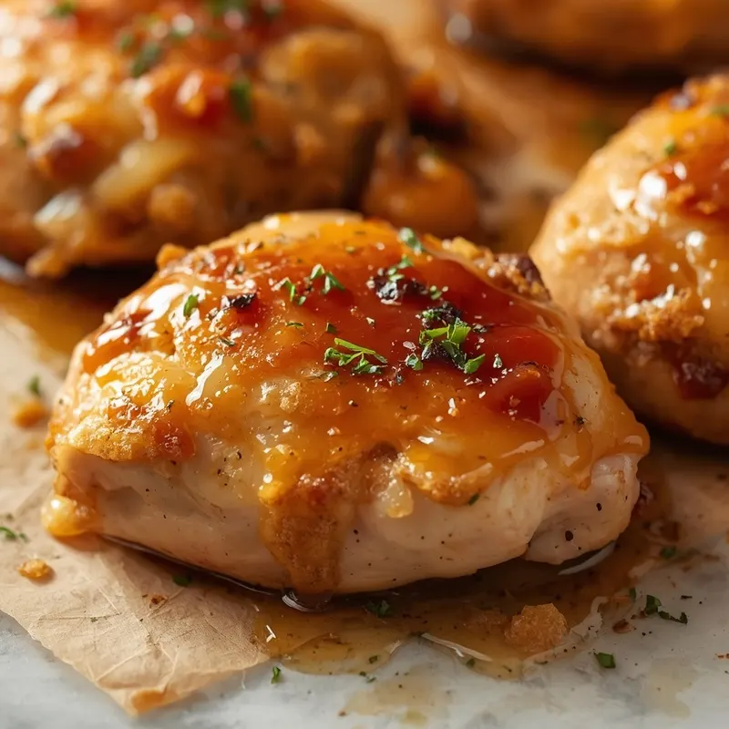 Golden Baked Brown Sugar Garlic Chicken Thighs