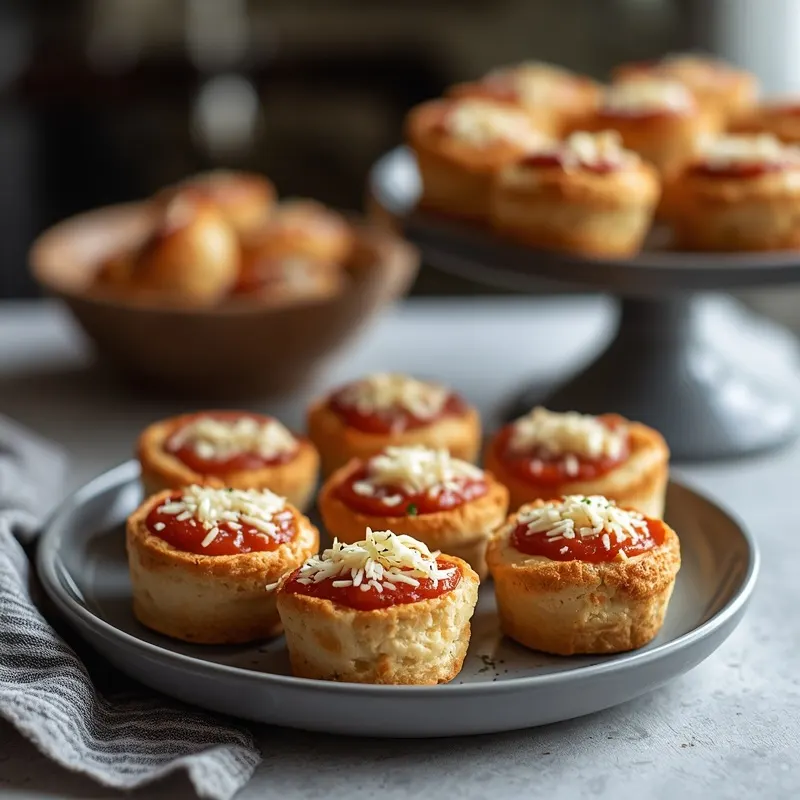 Golden Baked Cheesy Marinara Biscuit Bites