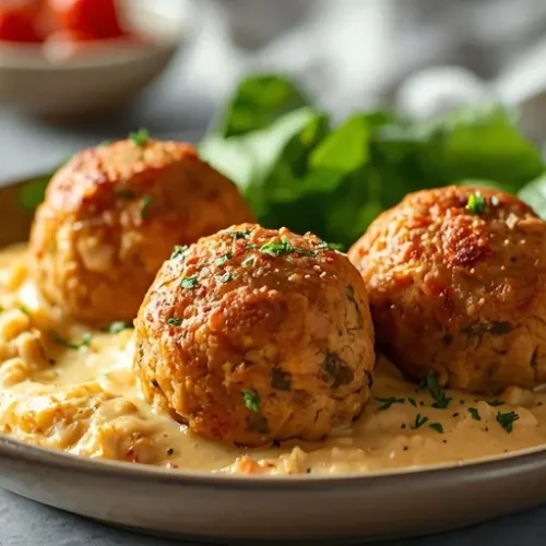baked chicken stuffing meatball casserole recipe