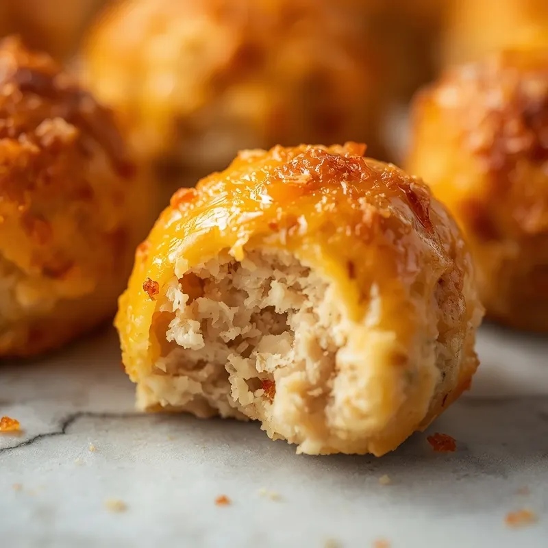 Golden Baked Chicken Stuffing Meatball Casserole