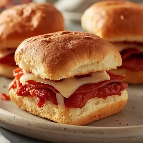 baked football pizza sliders recipe