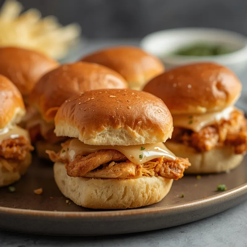 Golden Baked Garlic Butter Chicken Sliders
