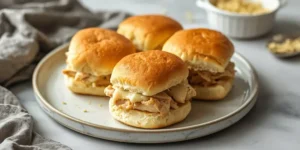 Golden Baked Garlic Parmesan Chicken Sliders