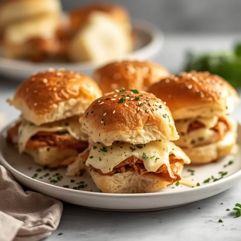 Golden Baked Garlic Parmesan Chicken Sliders Golden Baked Garlic Parmesan Chicken Sliders