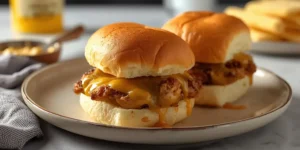 Golden Baked Honey Mustard Chicken Sliders