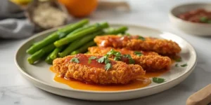 Golden Baked Hot Honey Chicken Tenders