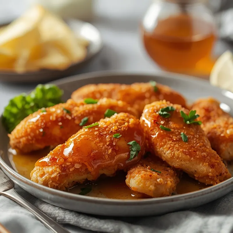 Golden Baked Hot Honey Chicken Tenders