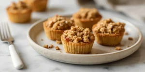 Golden Baked Mini Apple Crisp Cups