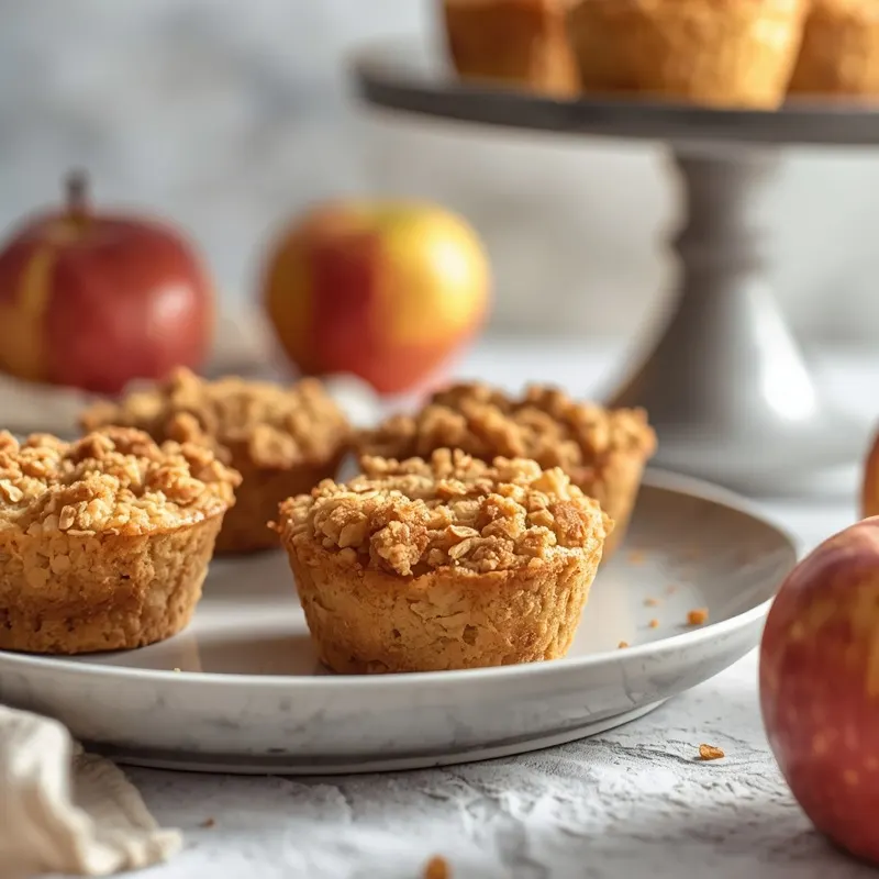 Golden Baked Mini Apple Crisp Cups Golden Baked Mini Apple Crisp Cups