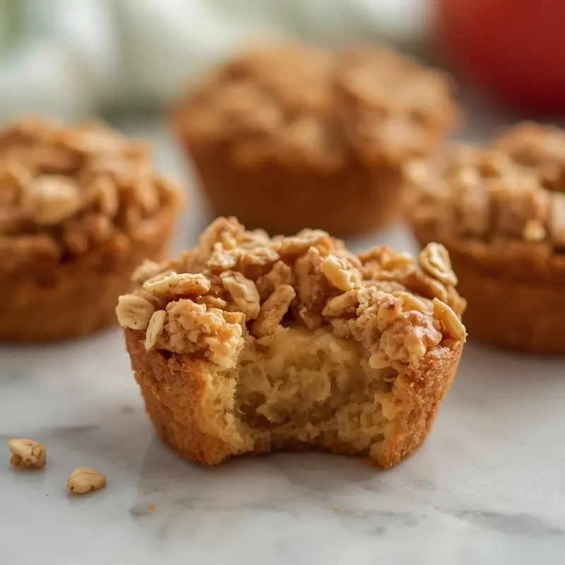 Golden Baked Mini Apple Crisp Cups Golden Baked Mini Apple Crisp Cups