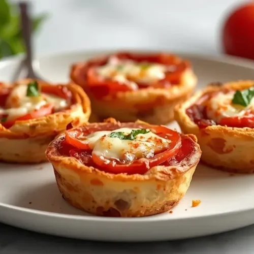 baked pizza casserole cups recipe