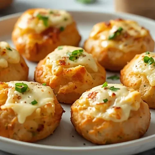 baked white garlic chicken pizza bites recipe