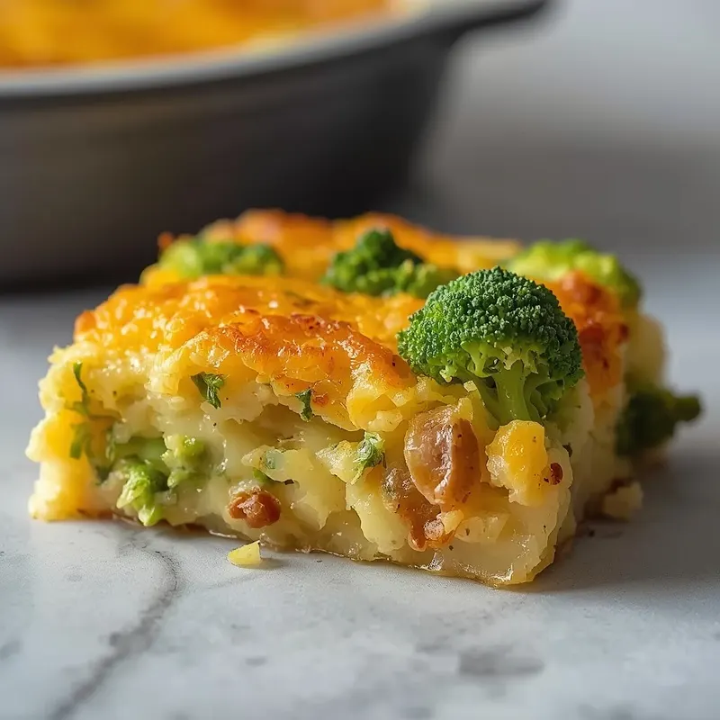 Cheesy Broccoli Cheddar Potato Casserole Cheesy Broccoli Cheddar Potato Casserole