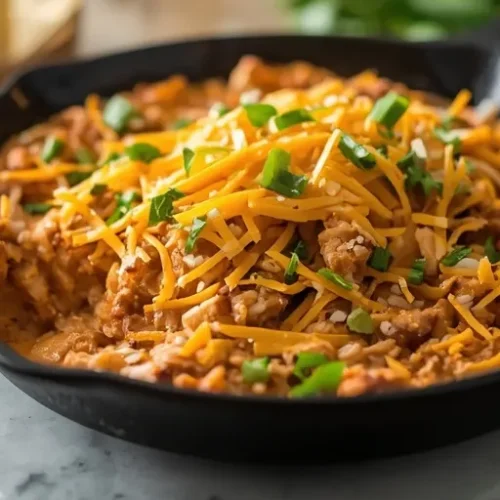 cheesy chicken nacho skillet dip recipe