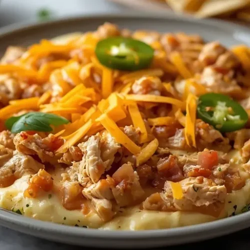 cheesy cream cheese chicken taco dip recipe